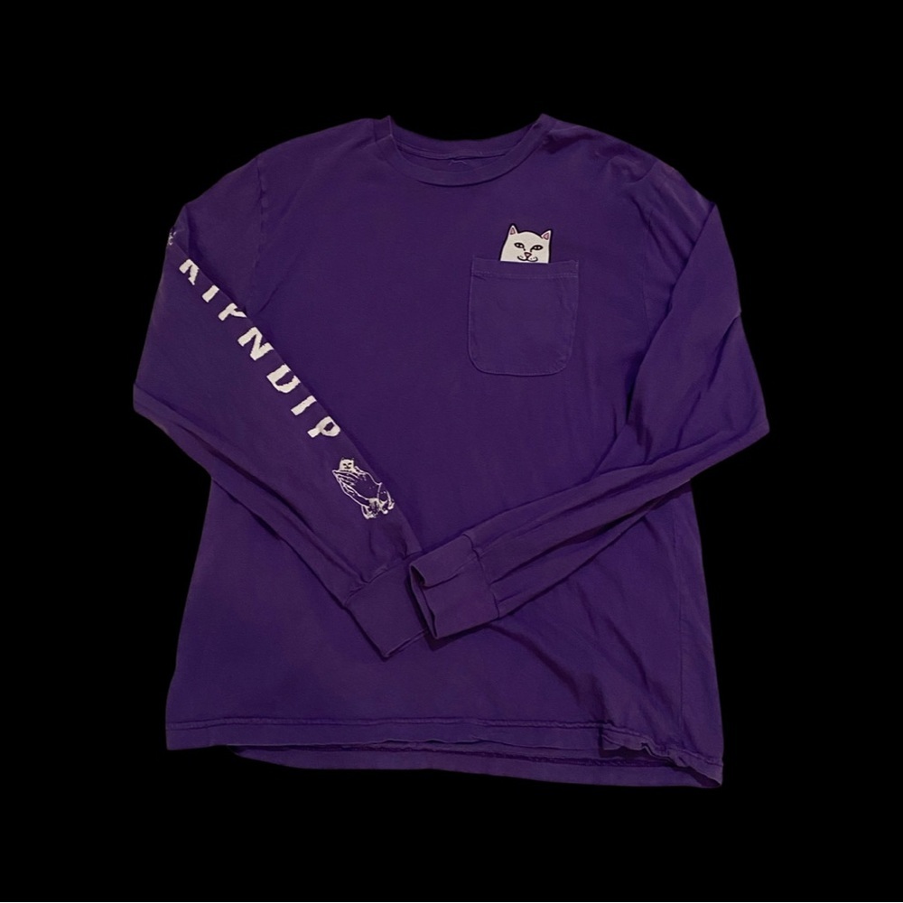 RipNDip Purple Long sleeve size small - Picture 2 of 6